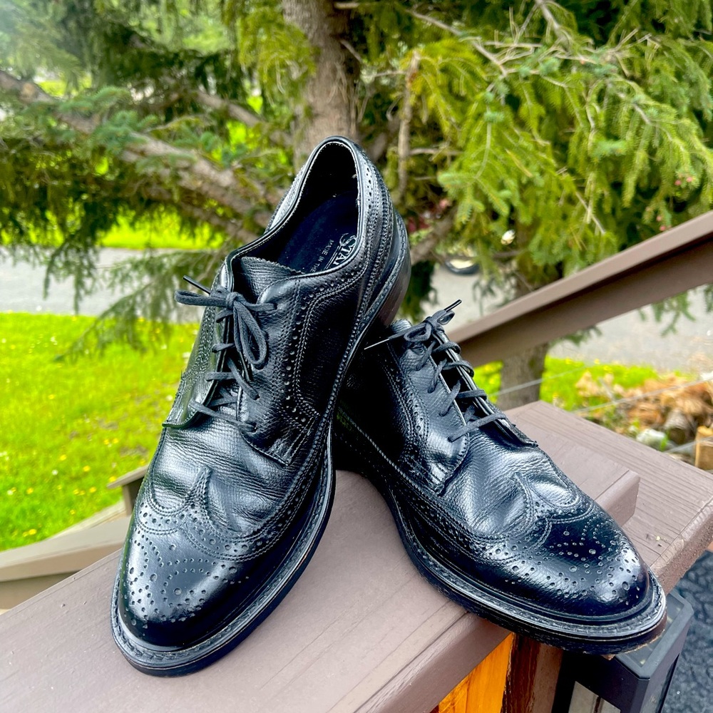 Vtg Stafford mens wingtip oxfords